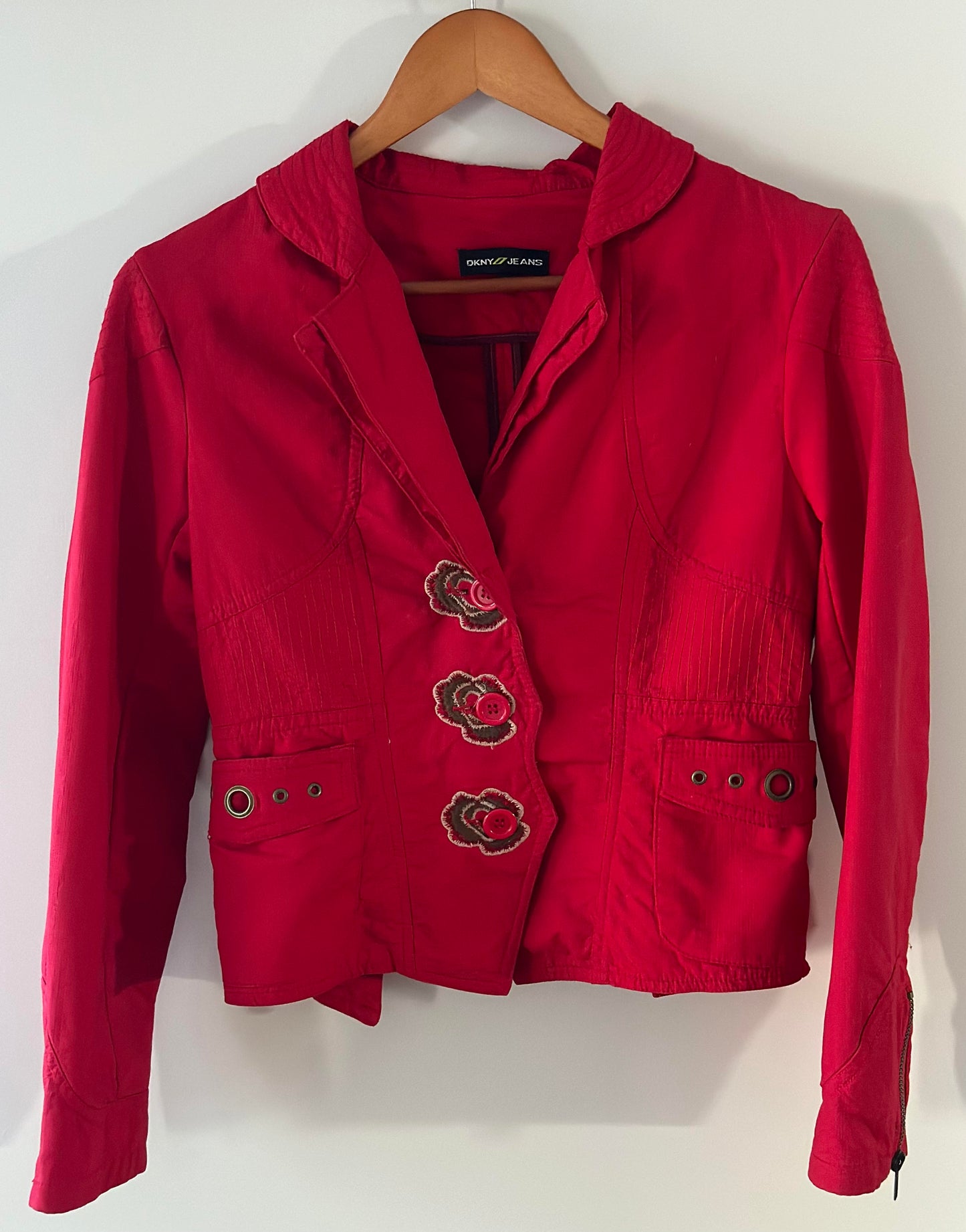 Sold - DKNY Cherry Red Jacket